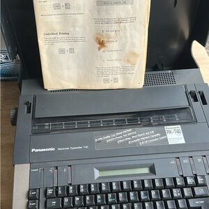 Panasonic Black Electronic Typewriter RK-T40